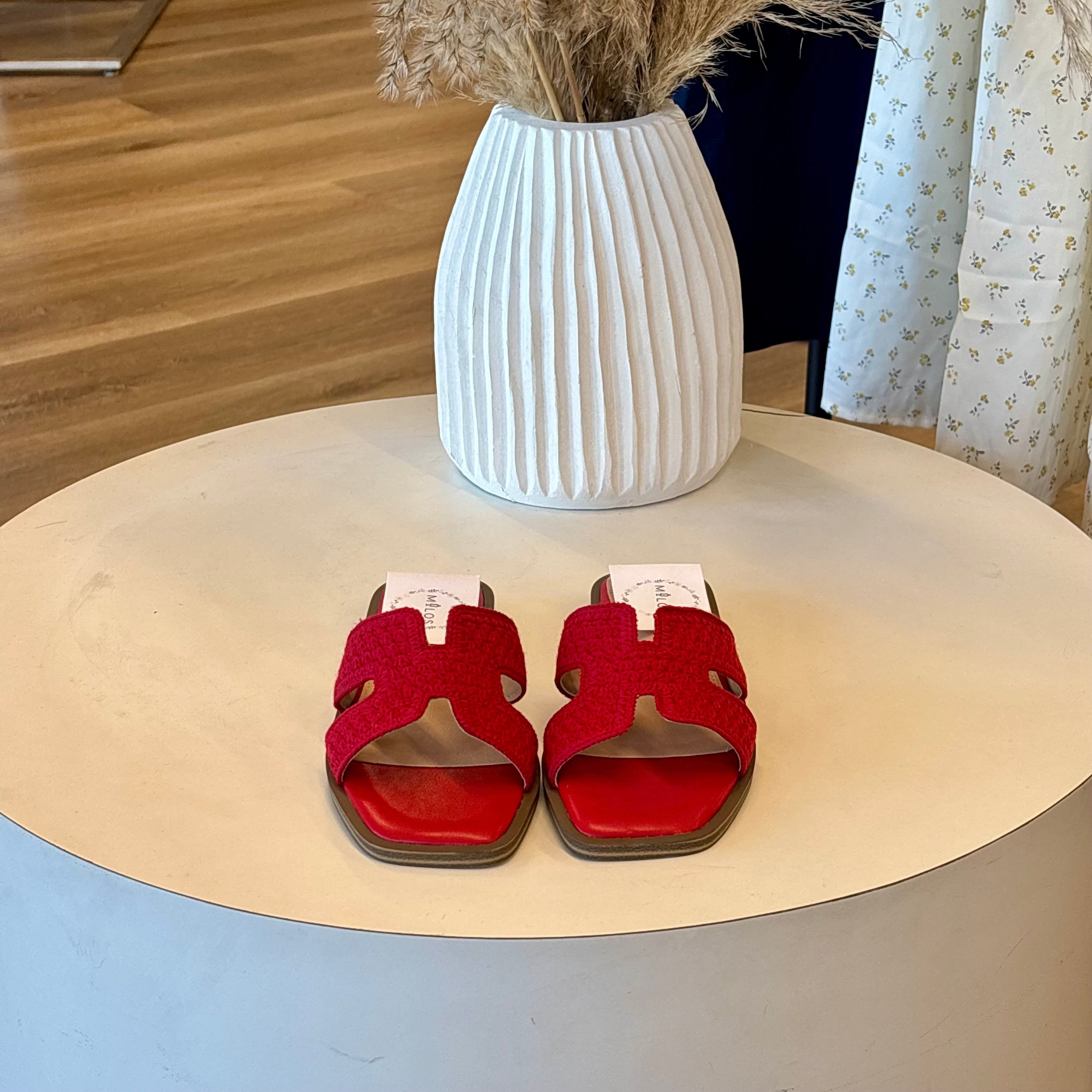 Brenda Sandals (Red)