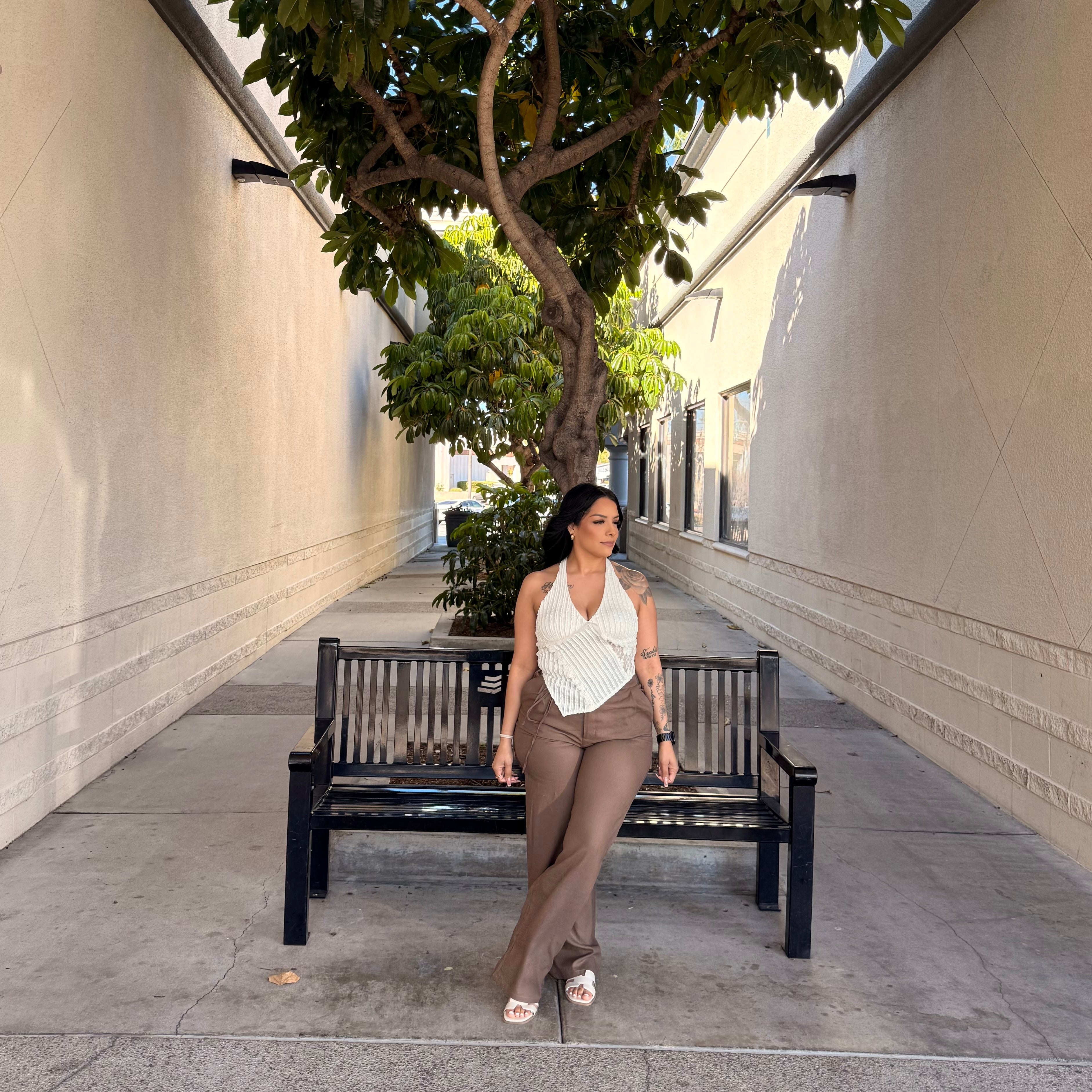 Raven Linen Pants (Mocha)