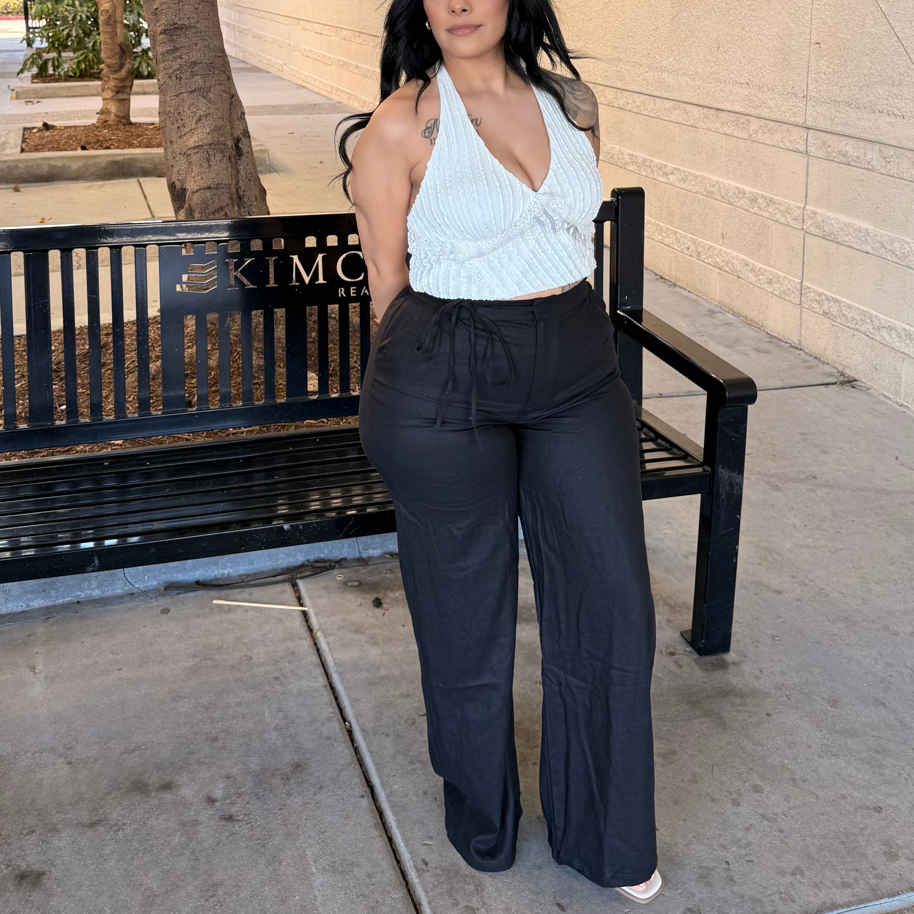 Raven Linen Pants (Black)