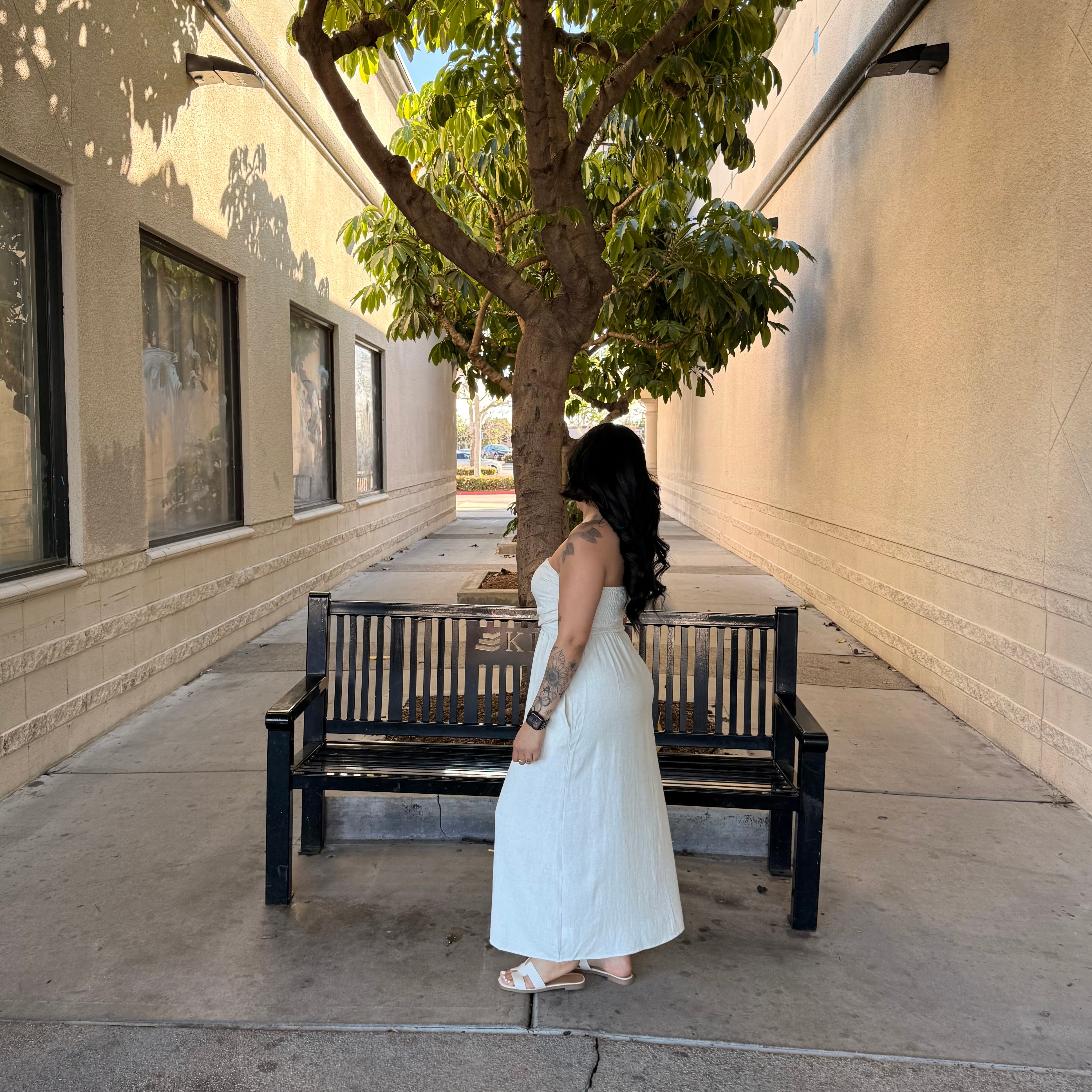 Daniela Linen Dress (Natural)