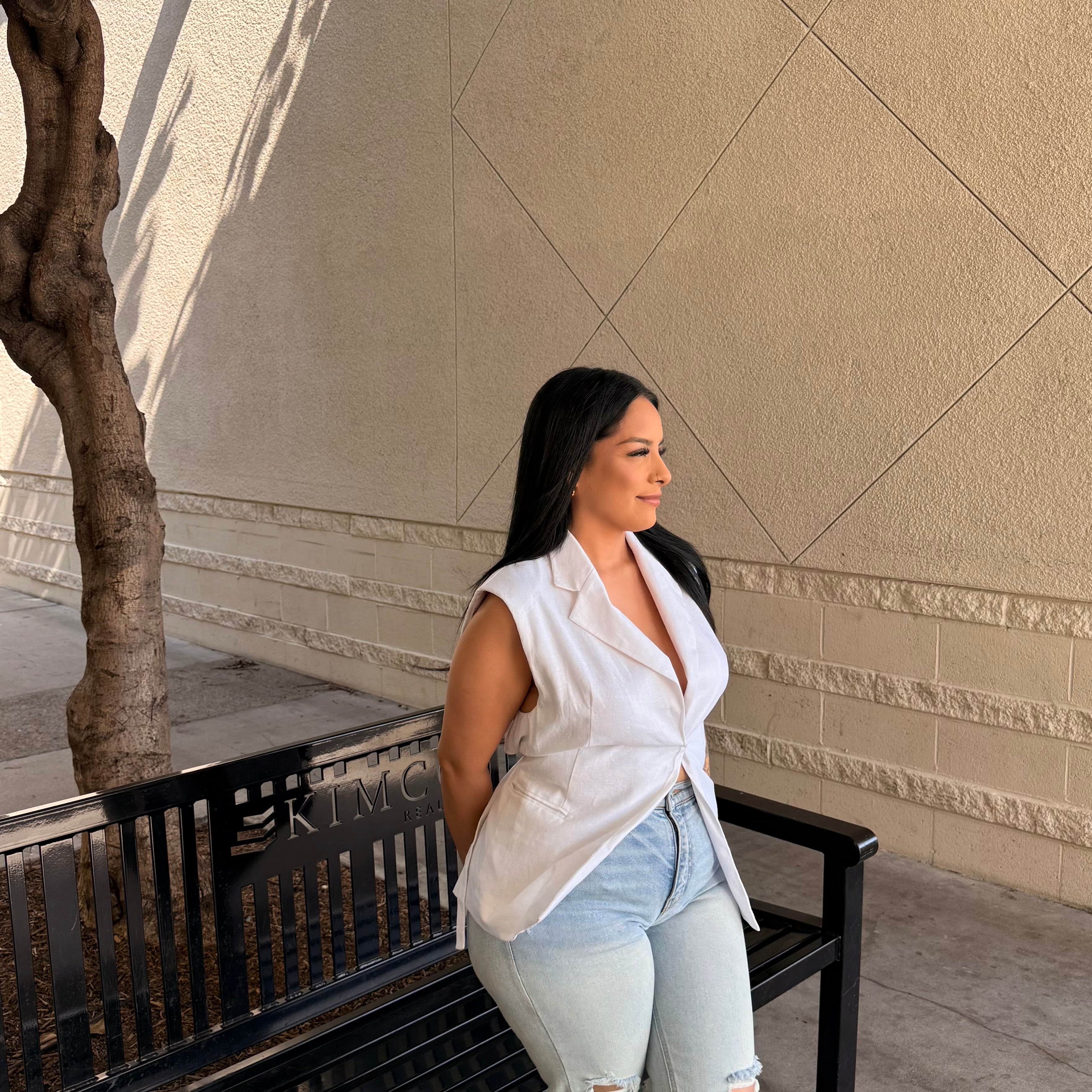 Lettie Vest Top (White)