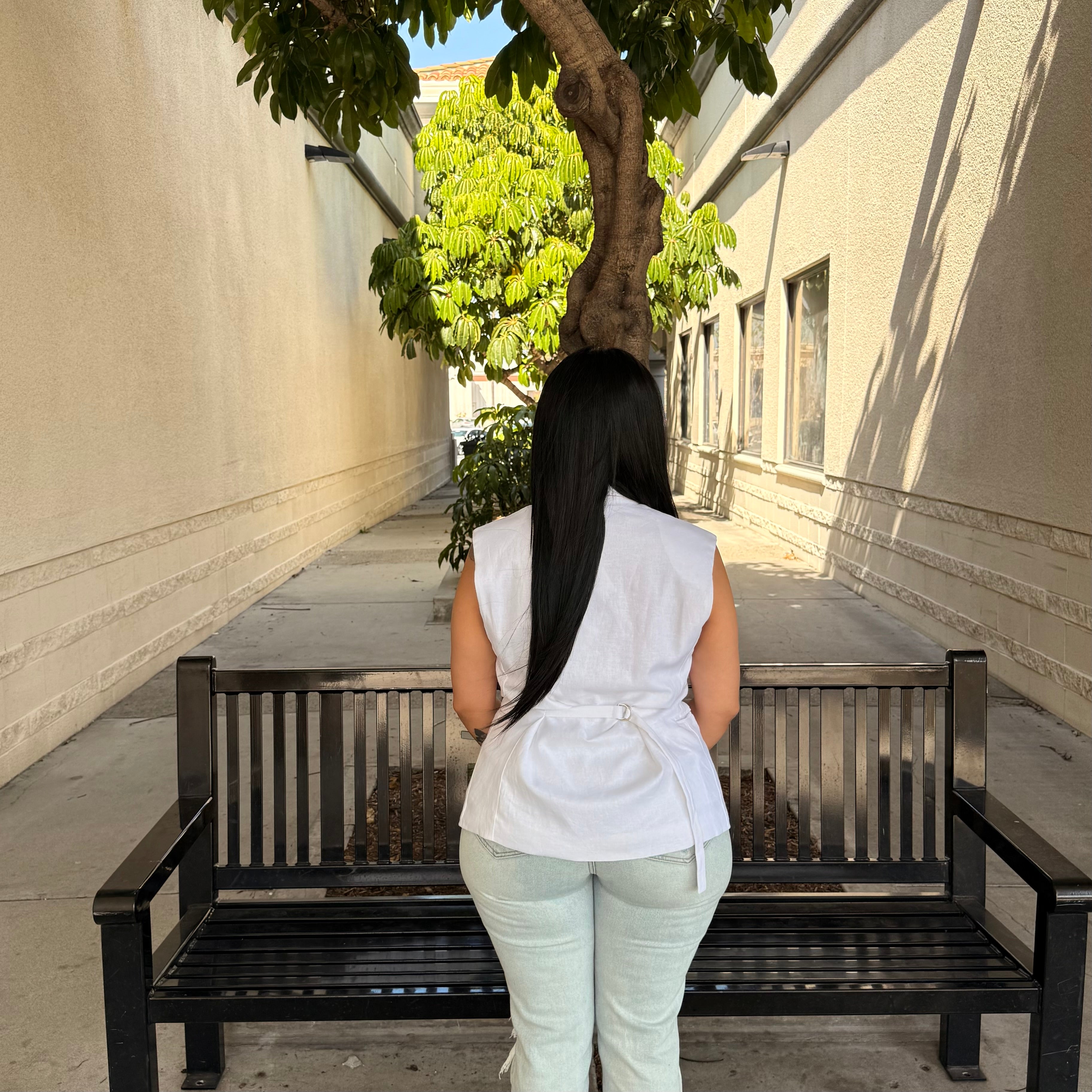 Lettie Vest Top (White)