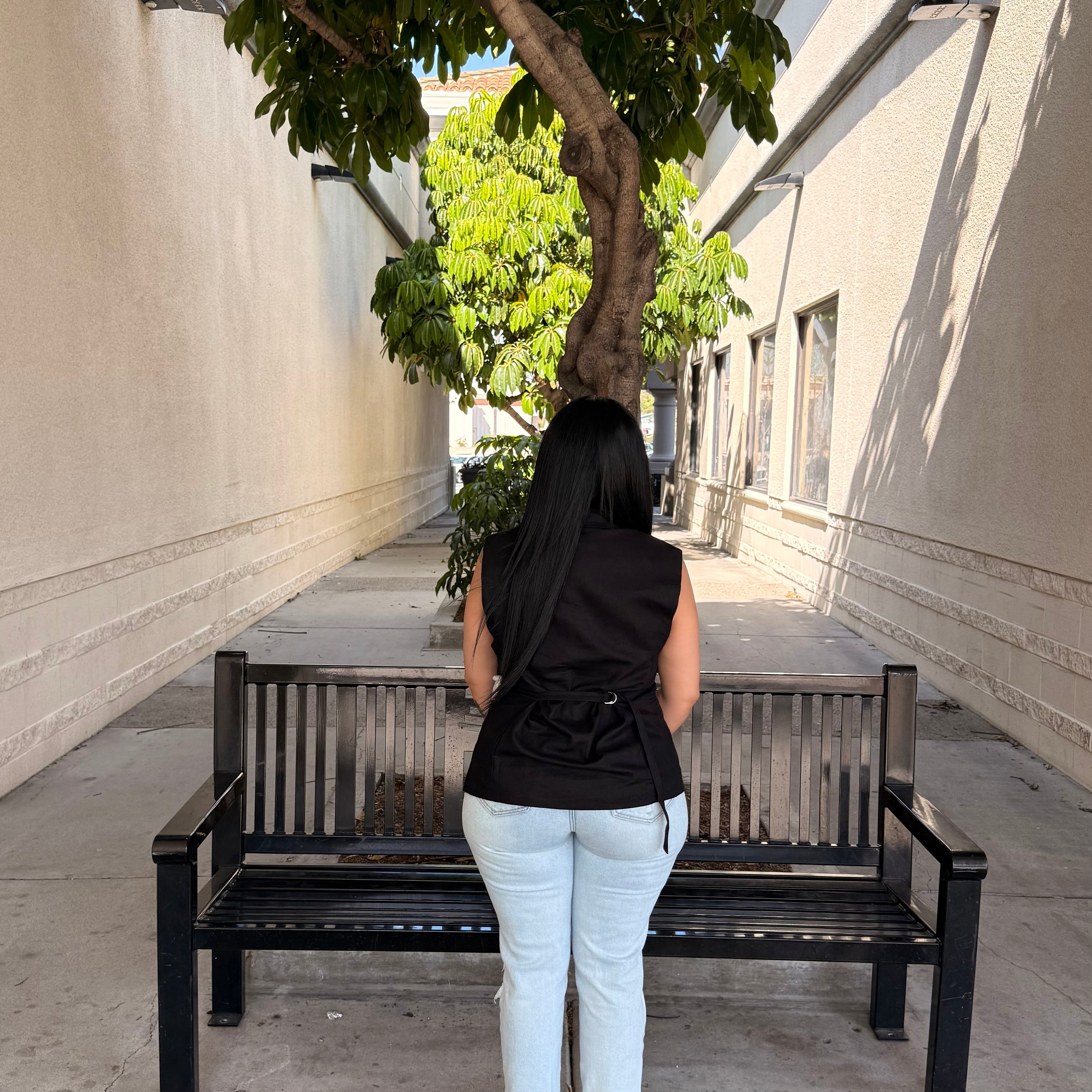 Lettie Vest Top (Black)