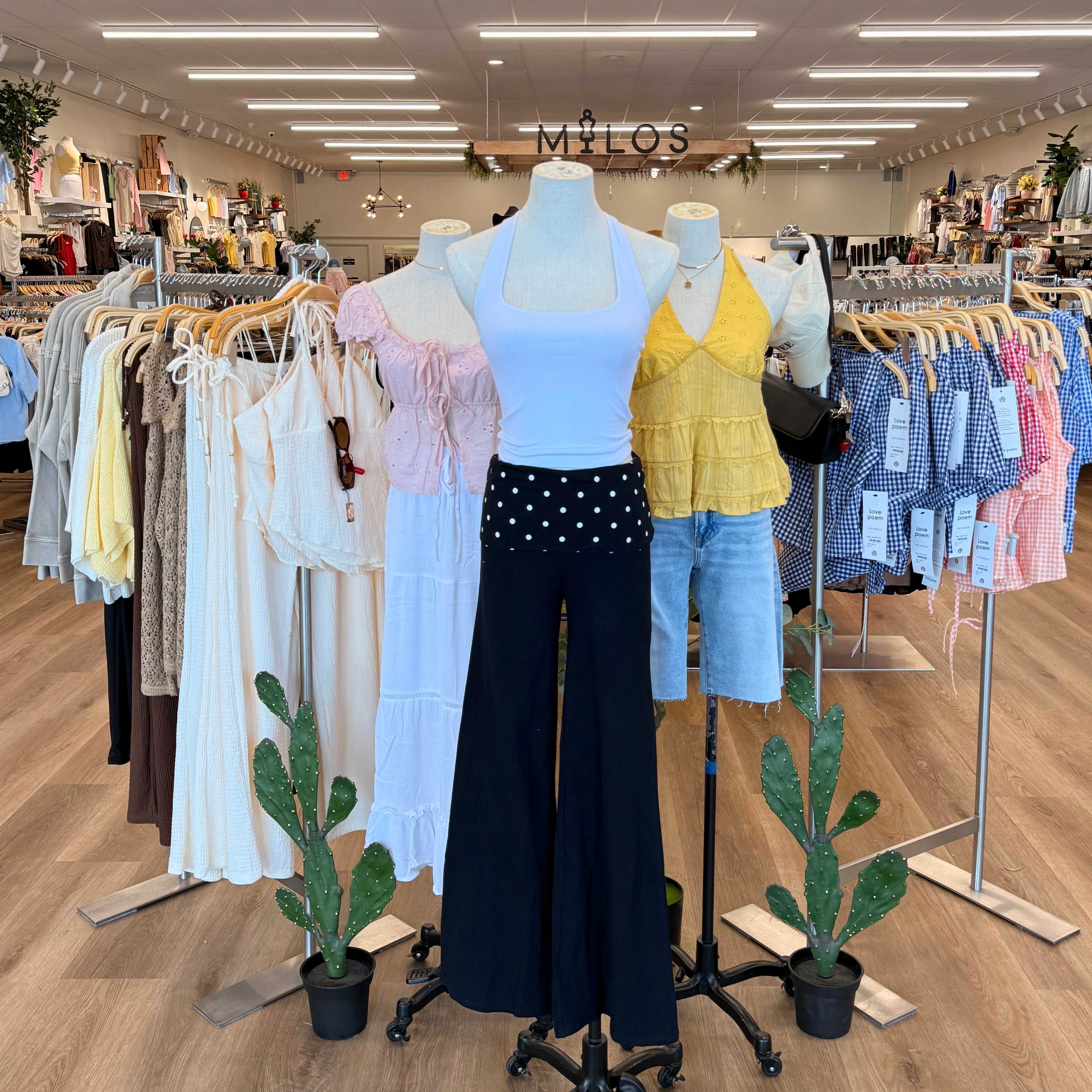 Nancy Polka Dot Leggings (Black)