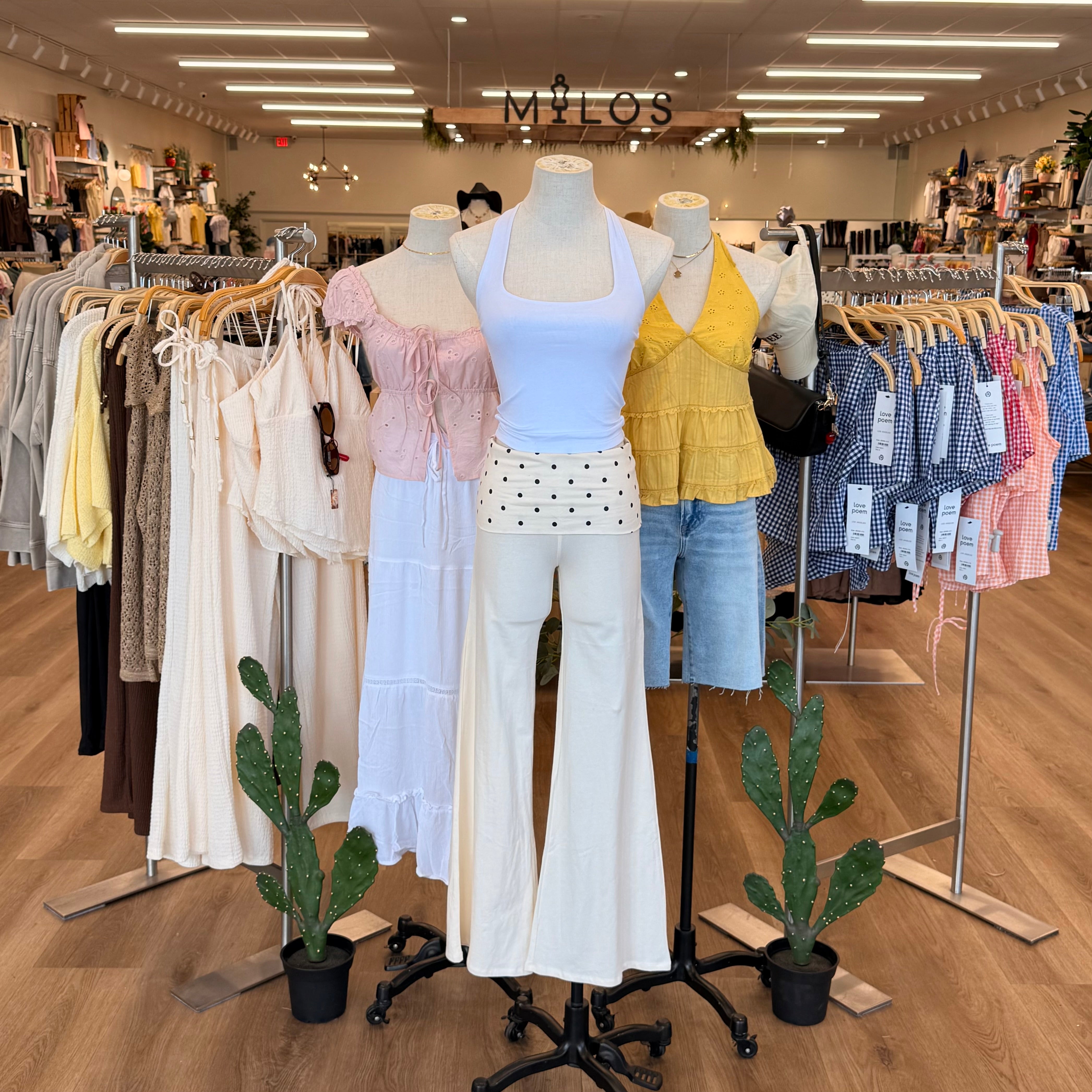 Nancy Polka Dot Leggings (Ivory)